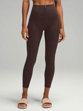 lululemon Align High-Rise (HR) Zip-Front Pant 25"  Espresso